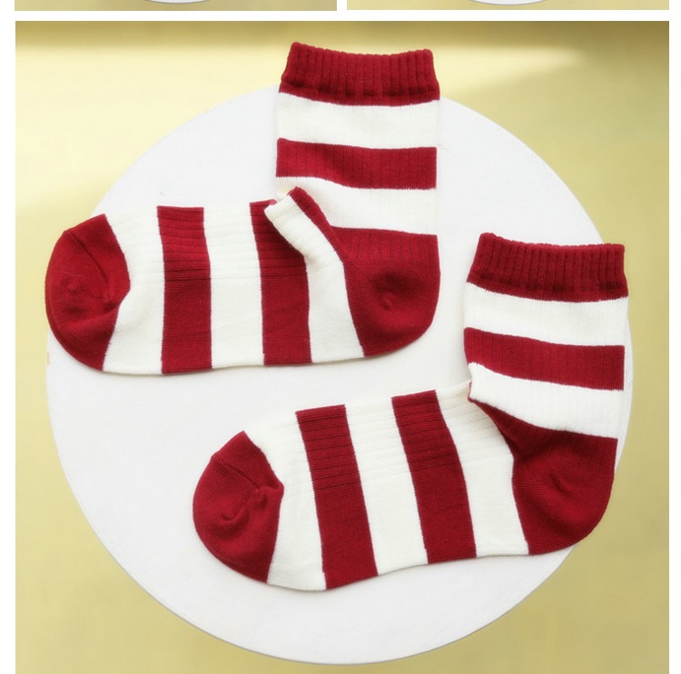 Hàn Quốc ulzzang ánh sáng retro tất nữ cotton sọc Nhật Bản đơn giản cotton văn học phụ nữ vớ cotton ngắn vớ - Vớ hàng tuần tất dệt kim đẹp