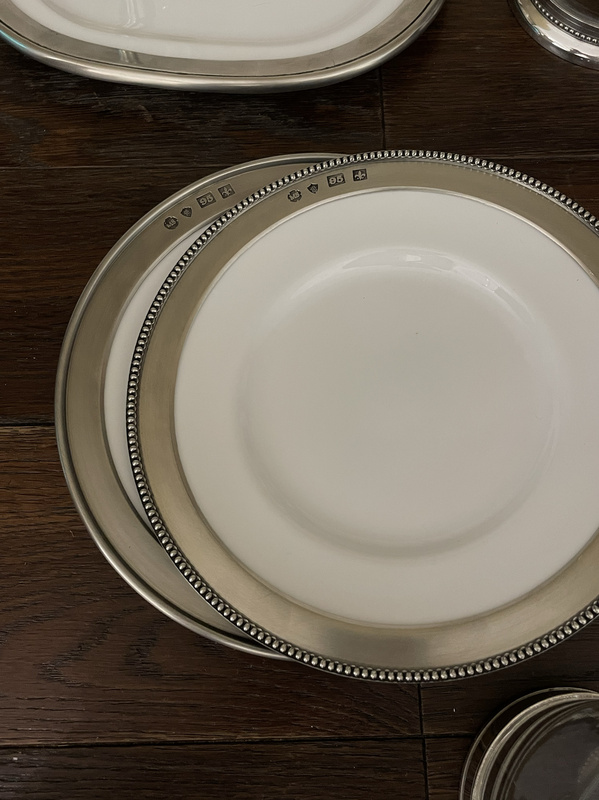 Mysa Tin Dinner Plate 20Cm/15Cm