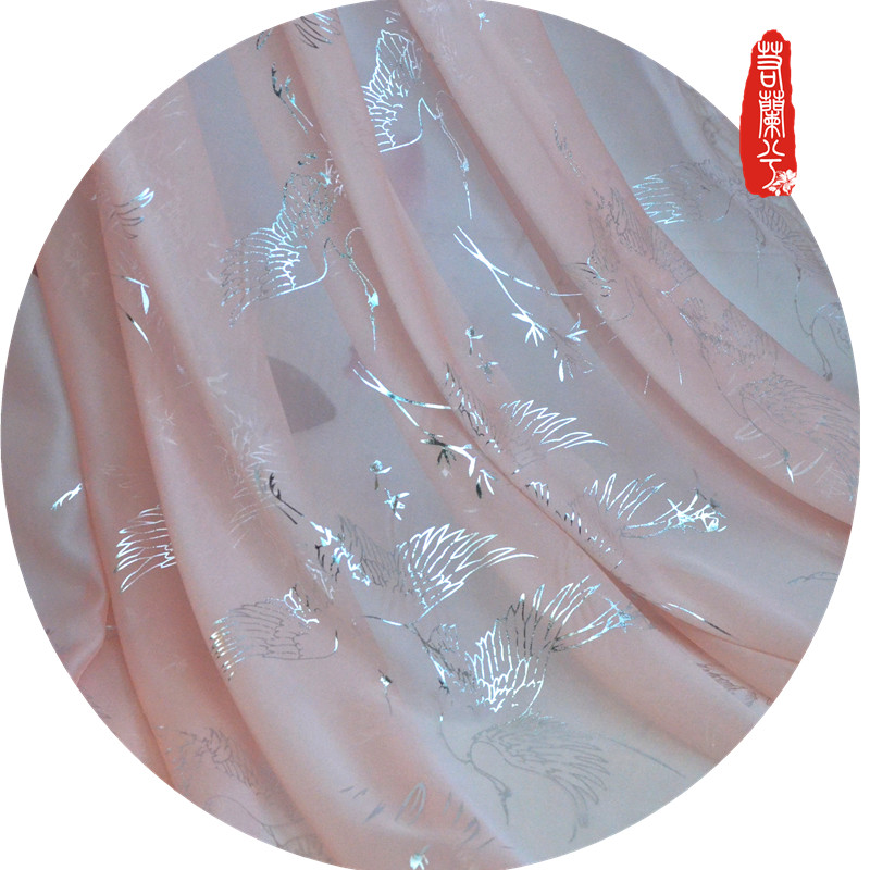 Hanfu mạ vàng vải cổ vải 胭 仙 仙 仙 烫 烫 大 大 - Vải vải tự làm vải co dãn