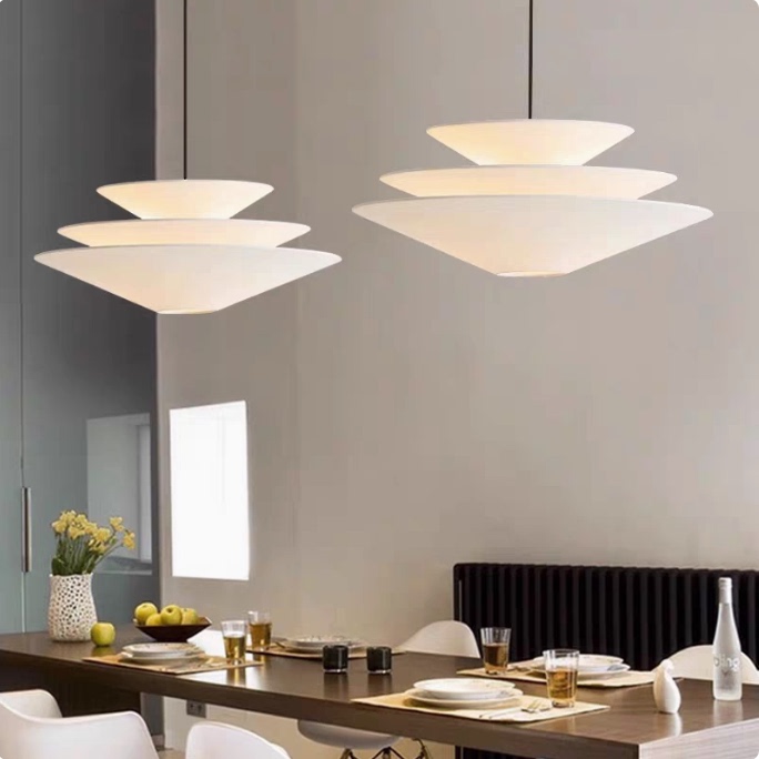 French Cream-Style Chandelier, Nordic Mid-Century Living Room, Bedroom, Dining Room, Fabric Retro Master Bedroom Lamp, Cloakroom Bar Lamp