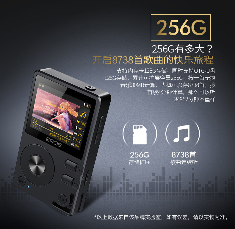 máy nghe nhạc sony có bluetooth Patriot EROS Q trình phát nhạc mp3 không mất dữ liệu Thẻ hốc DSD Bluetooth với màn hình Walkman máy nghe nhạc mp3 sony nw-ws413/gme