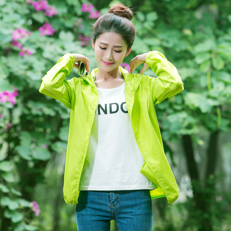 New submachine clothing Female Tide Cards Spring Summer Thin style Relaxed Sunscreen Men's Outdoor Windproof waterproof Monolayer Jacket