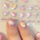 Melody Cat Nail Art Embossed Stickers Nail Decals