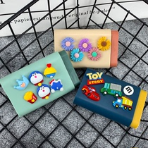 Portable Mini small medicine box cute cartoon moisture-proof split seal with hand to eat candy tablet pill containing box