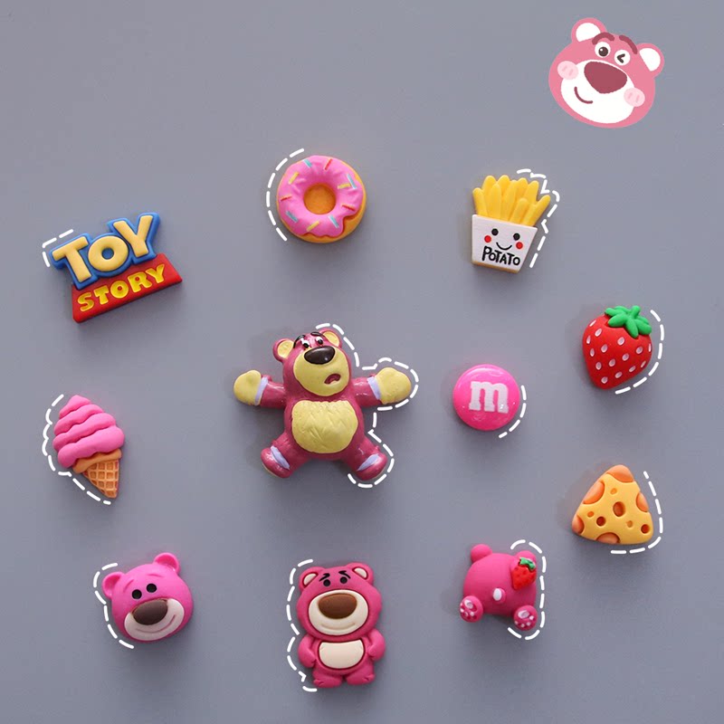 Cartoon water cup 3d three-dimensional sticker pattern DIY handmade ins accessories material package resin decorative refrigerator sticker