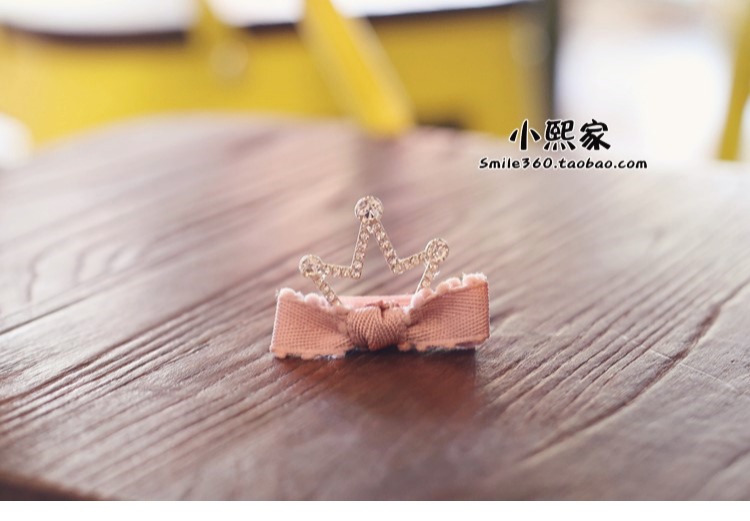Xiaoxi nhà Hàn Quốc nhập khẩu cô gái phụ kiện tóc trẻ em vương miện nơ tóc bé bé bị gãy thẻ tóc kẹp tóc cho bé gái