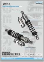 Gear nitrogen airbag shock absorber triumphant motorcycle modification T120 special rear shock absorber