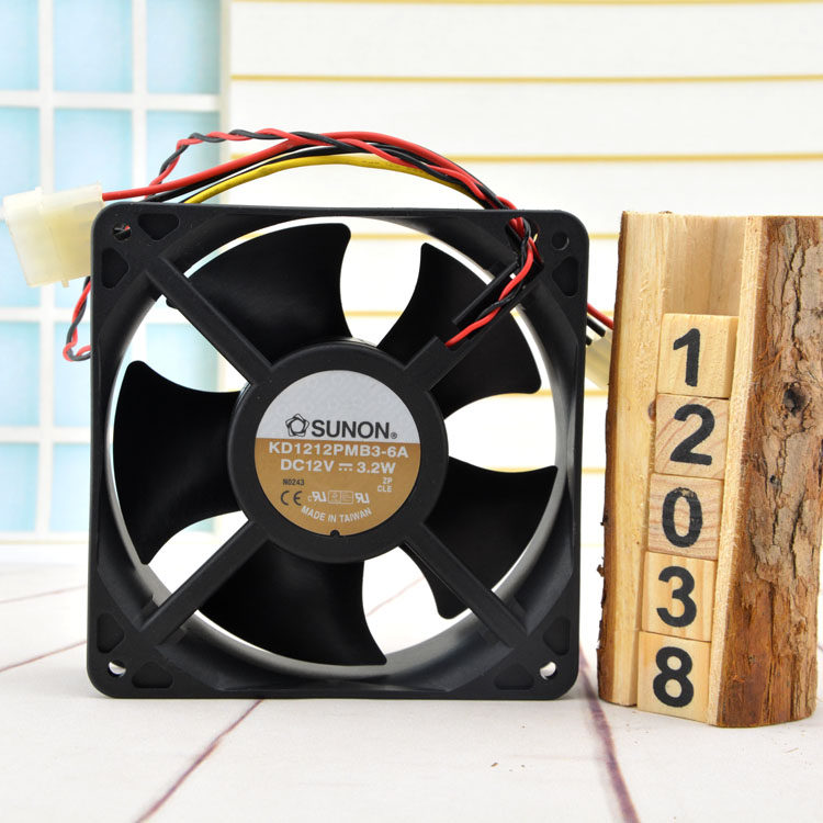 Original fit build quasi SUNON KD1212PMB3-6A 12V 3 2W 2W 12038 12CM 12CM air volume fan