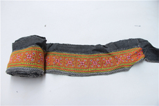 Miaoxiu 鹿蜀记手工艺刺绣绣手工土布民族风布刺绣布布头刺绣绣片c890