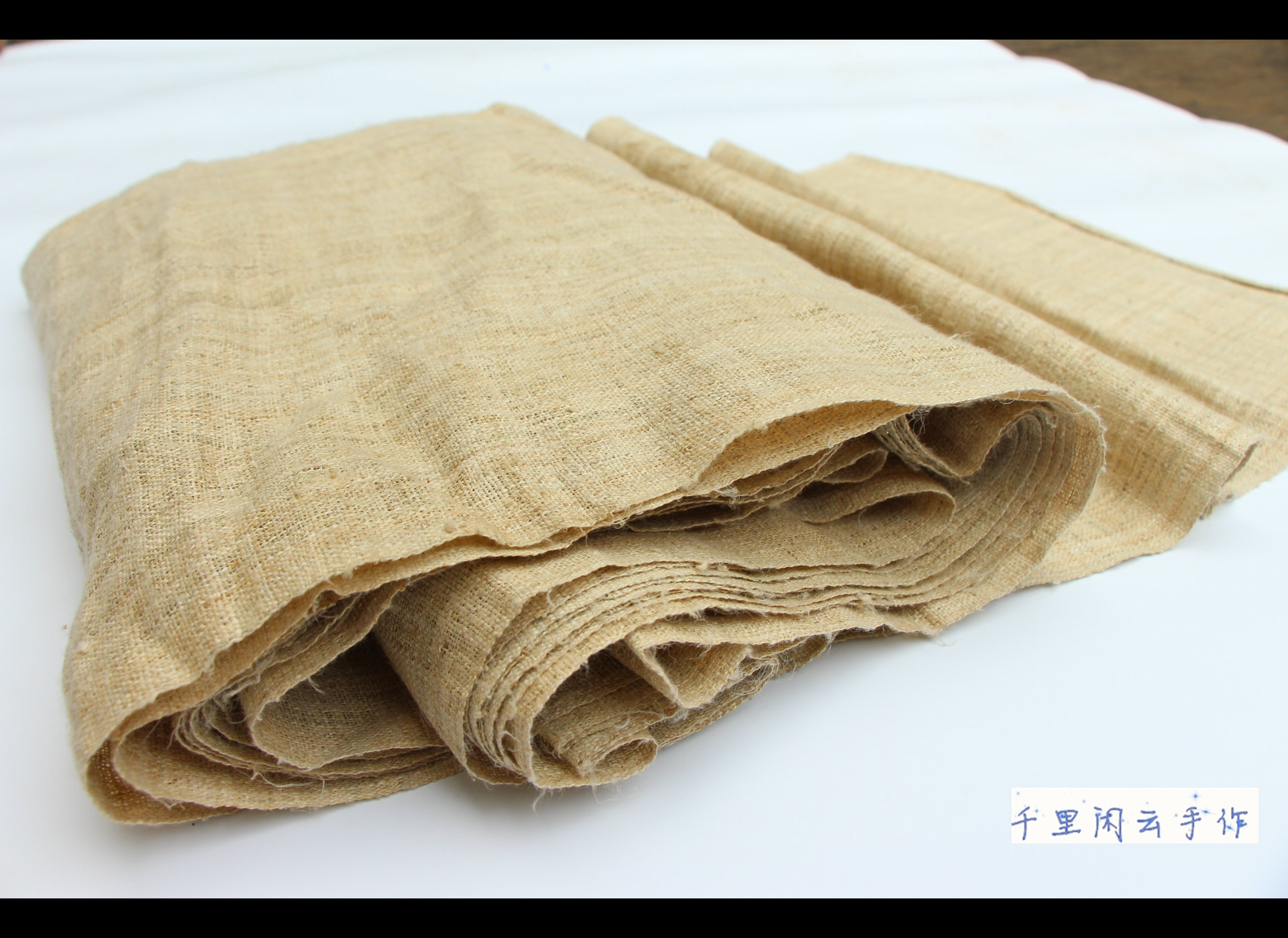 Handicraft Hemp Cloth Textile Cloth Handmade Earth Bub Old Cloth Roll Blended Linen C70