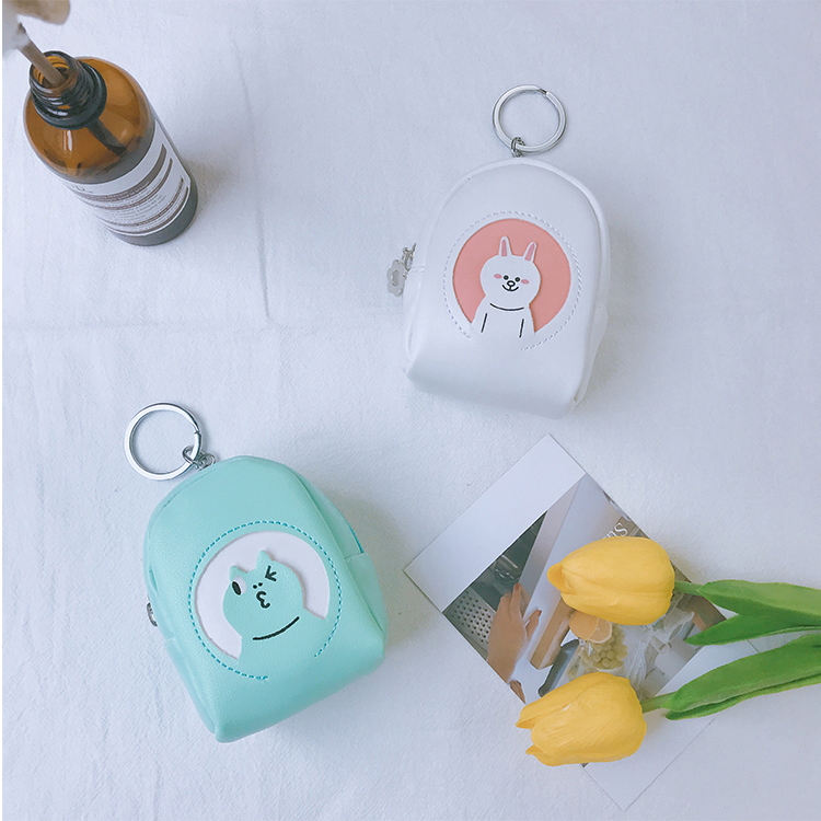 Ví nhỏ nữ mini xu đơn giản túi sinh viên túi nhỏ đổi túi dây kéo dễ thương móc khóa 9,9 - Ví tiền ví nam cao cấp