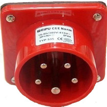 weipu weipu IP44 16A5 core concealed straight device input socket TYP535
