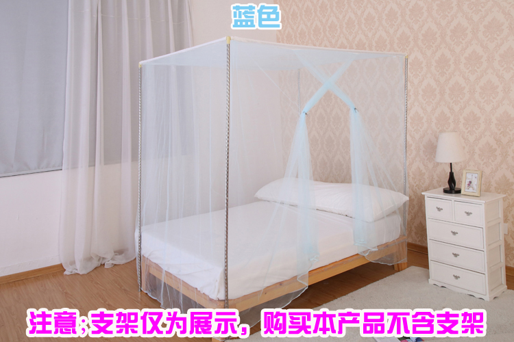 Đôi đơn mã hóa cánh cửa duy nhất nhà 1m1.5m 1.8m2.2 mét vuông giường ngủ trên lưới truyền thống cổ hủ - Lưới chống muỗi mùng khung inox