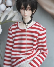 Одежда для кукол BJD 【rosetime】bjd百搭日常少年系条纹卫衣 1/3