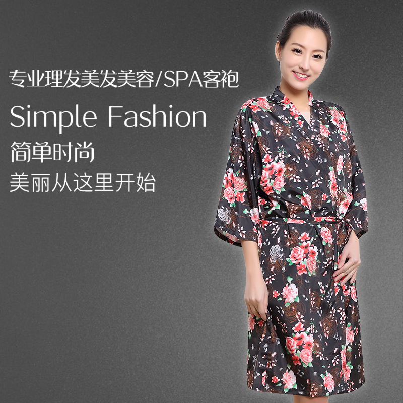 Barber shop guest robe hairdressing customer service hair dyeing clothes fashion color high-end customer service hair salon hair cutting kimono waterproof