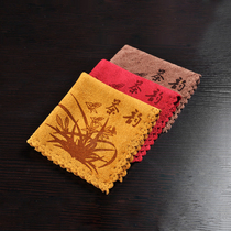 Absorbent tea towel tea set tea table special towel tea table rag Chinese style tea ceremony square towel thick kung fu tea Rag