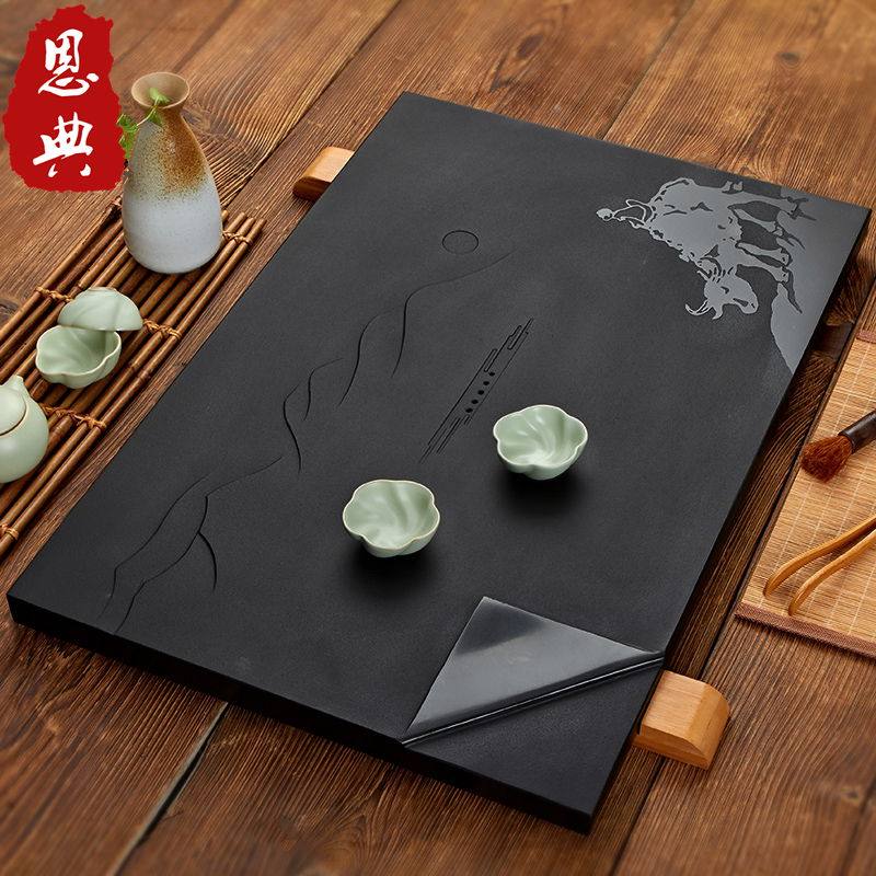 Stone Tea Tray Natural Urkin Stone Tea Table Whole Black Gold Stone Tea Sea Drainage Tea Set Special Price