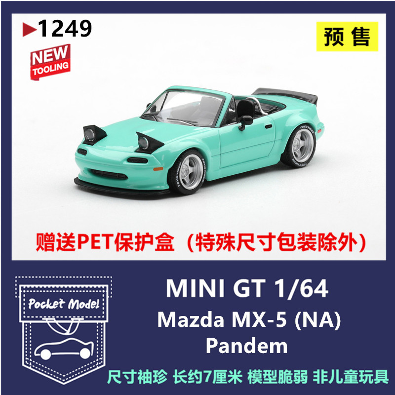 Minigt 1:64 Mazda Mx-5 (Na) Pandem Rocket Rabbit Alloy Car Model 1249