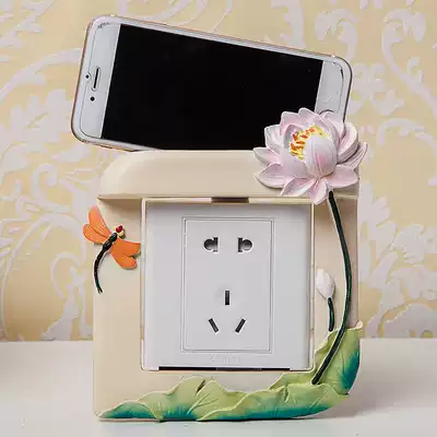 Resin switch wall sticker Light switch protective cover European-style wall socket switch decorative cover Living room bedroom