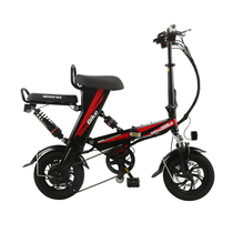 Electric bicycle 20 inch 36 48v folding lithium electric vehicle adult driving booster electric vehicle
