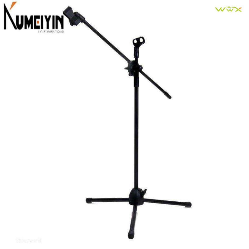 Dual Clips boom Microphone Mic Holder Holder Adjustable C2019