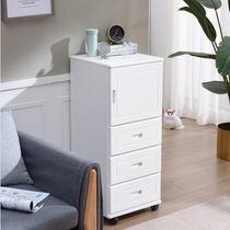 Crevice storage cabinet Drawer-style gap storage narrow cabinet with door Solid wood gap storage rack 35 40cm wide