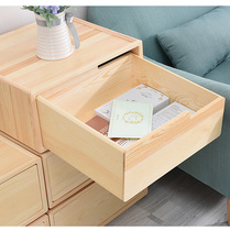 Drawer type free combination storage cabinet Solid wood bedroom living room thickened single layer baby children finishing box locker