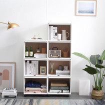 Solid wood chest of drawers 35 40 45cm wide simple storage rack Bedroom Nordic clamshell living room storage cabinet