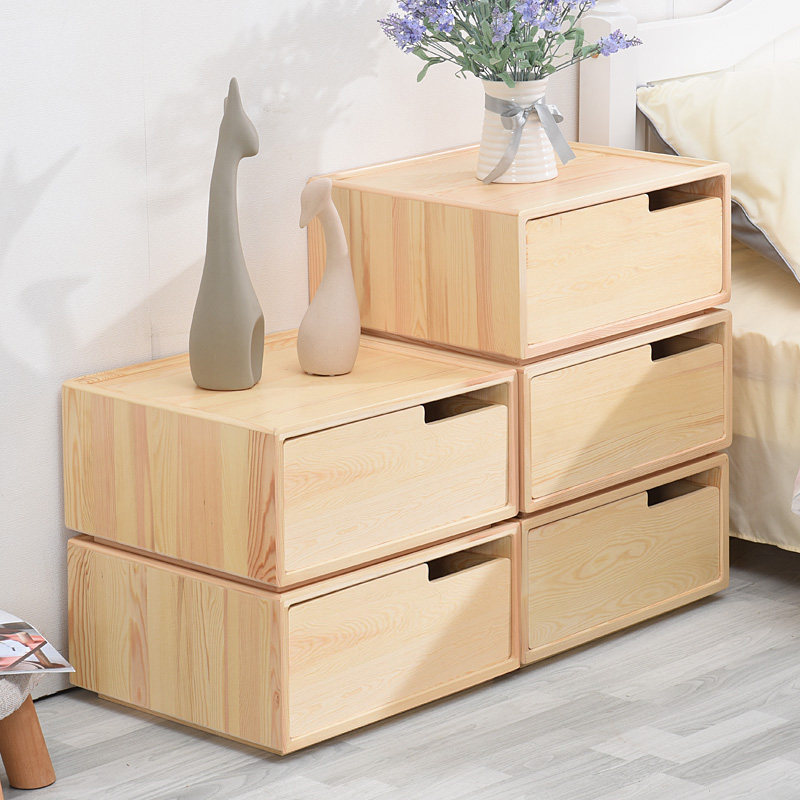 Special prices in the cupboard drawer box bedside tissue cabinet solid wooden bedroom combined combat cabinet to arrange the container box