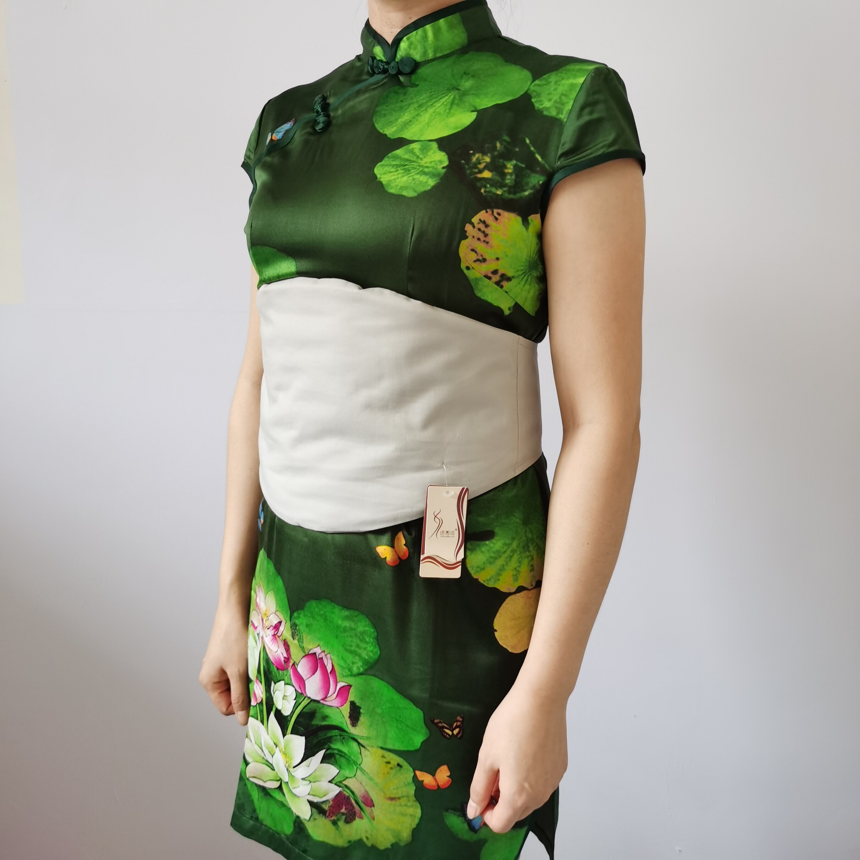 Waist-protected warm belly belly with thick cotton belly with adult stomach protection and cold-proof men stomach-care heating artificial