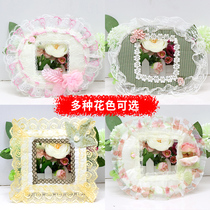 Household switch cover frame sticker protective cover lace fabric decorative cover living room socket panel conceals ugliness and luxury