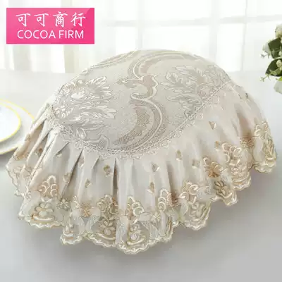 Pastoral oval rice cooker cover towel Rice cooker cover towel Electric pot cover Multi-function cover towel Fabric lace dust cover