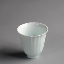 Jingdezhen Yingqing Ceramic lace high kung fu tea set tea cup tea ceremony smell cup tea wine cup