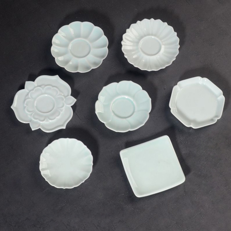 Jingdezhen Shadow Qing Porcelain High Temperature Ceramic Utiliti Tea Cup tea Tea Tea Tea Cup Tea PLEASE HEAT INSULATION MAT