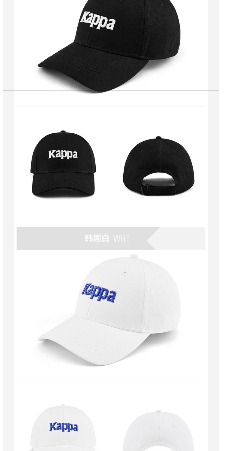 Mũ thể thao nam Kappa Kappa Mũ thể thao mùa hè 2019 Mũ mới Visor Mũ bóng chày K09Y8MB01 - Mũ thể thao mũ lưỡi trai đen