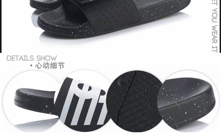 Lining / Li Ning quầy giày nữ giày thể thao 2019 mùa hè mới đi biển dép lật giải trí AGAP004 - Dép thể thao dép lê