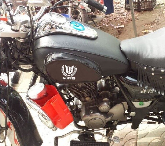 Motorcycle fuel tank leather storm Prince Qianjiang QJ150-18F 18R fuel tank cover QJ150-3B3A fuel tank bag