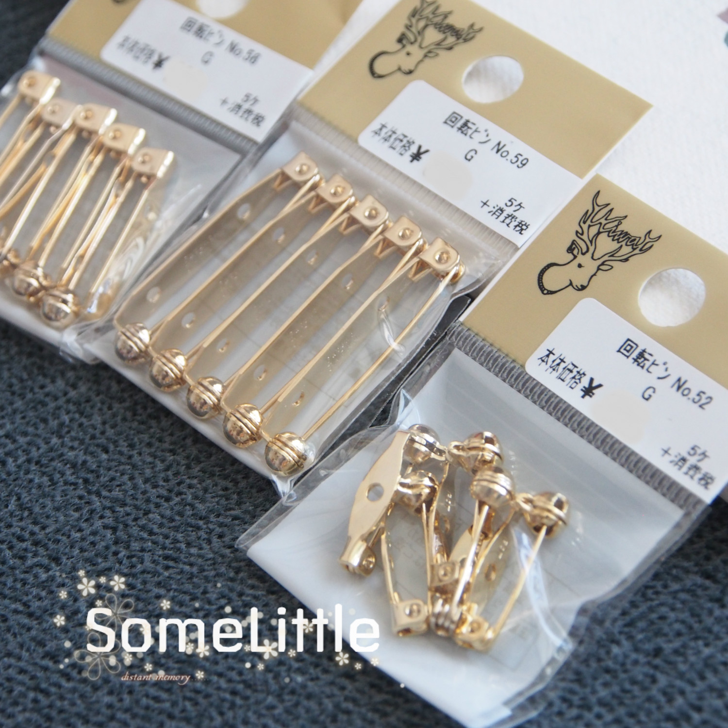 Expensive and kiwa Japan Made DIY handmade accessories Accessories High-end Premium-color rotary Safety Lock pin brooch