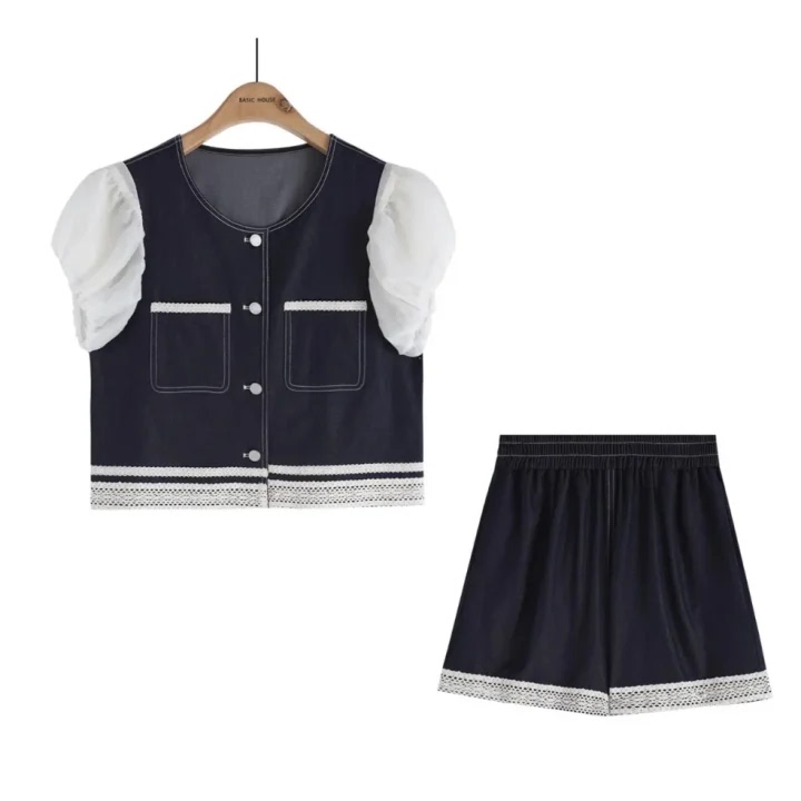6.2 Huanhuan【Limited Purchase】B1335B5E3X2 Stylish and Versatile Top Set H608