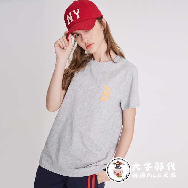 [Da Niu Han] Hàn Quốc MLB chính hãng mùa hè mới Yankees nam và nữ áo thun ngắn tay giản dị - Áo phông thể thao áo thun tập gym