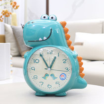 Dinosaur creative alarm clock muted night light cartoon bulimia music fashion student children use a taunted table to talk and alarm bells
