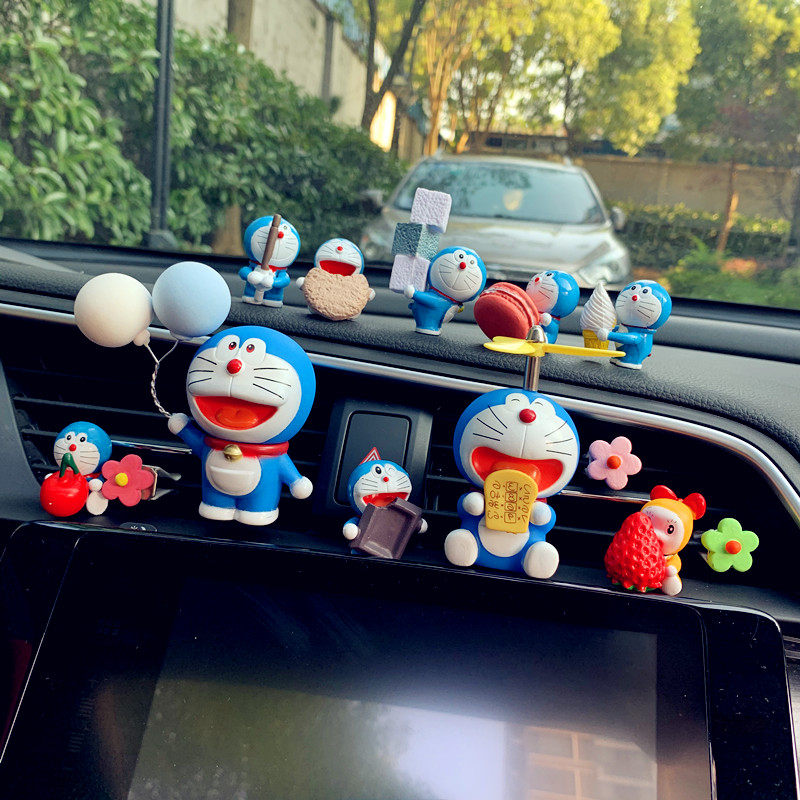 Doraemon Car Perfume Aromatherapy Cute Jingle Cat Air Conditioner Air Vent Car Interior Decoration Car Interior Supplies