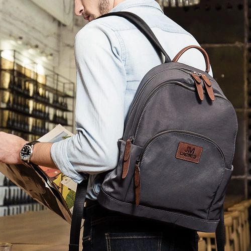 Рюкзак подходит для мужчин и женщин, нейлоновый ранец для отдыха, ткань оксфорд, 2019, в корейском стиле, из натуральной кожи