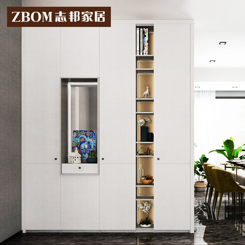 Zhibang Full house Customized into the family cabinet Living room Bedroom Wardrobe Brief Modern Containing Cabinet Space Set for the Ble