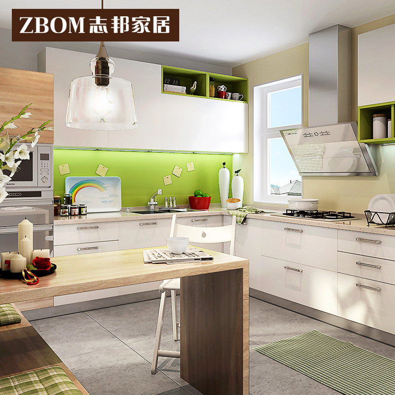 Zhibang?Car integral whole cabinet kitchen integral cupboard quartz stone overall cupboard set to be modern minimalist Burger