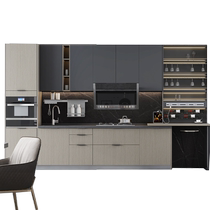 Zhibang Kitchen Cabinets Customized Integrated Kitchen Cabinets Customized Modern Simple Home Quartz Stone Countertops Fantasy II