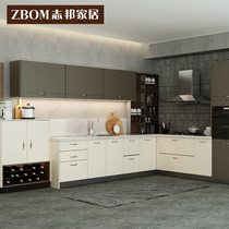 Zhibang cabinet custom whole kitchen open kitchen custom quartz stone countertop simple stream bridge year