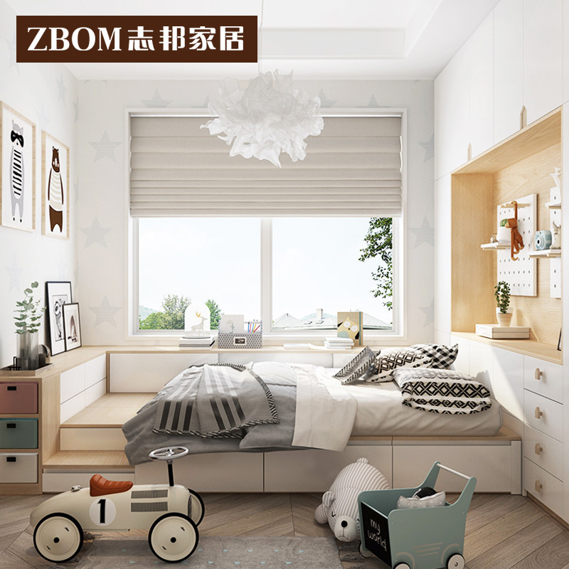 Chibang Children's Room Tatami All-House Customized Small Family Furniture Combination Customized Simple Modern Bedroom Paris