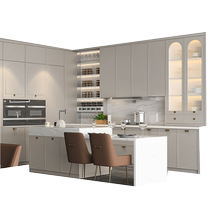 Zhibang Home Integrated Kitchen Kitchen Cabinet Customized Open Cabinet Stove All-in-One Cabinet European Style Decoration Customized Paris