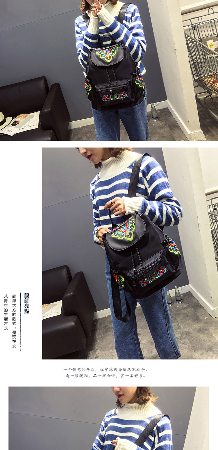 Ba lô vải nylon trung và phụ nữ tuổi già túi mẹ trung niên gió quốc gia không thấm nước Oxford vải du lịch ba lô balo đi học nữ cấp 2